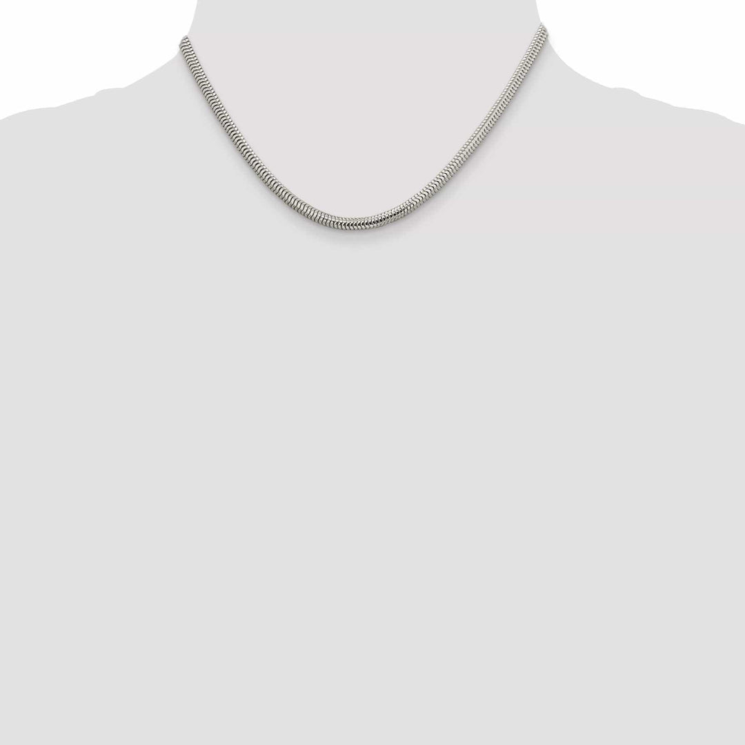 Lovely Rita's Bracelets Silver Polished 4.00-mm Round Snake Chain