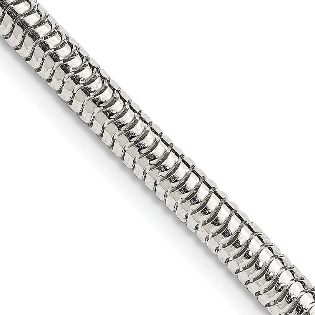 Lovely Rita's Bracelets Silver Polished 4.00-mm Round Snake Chain
