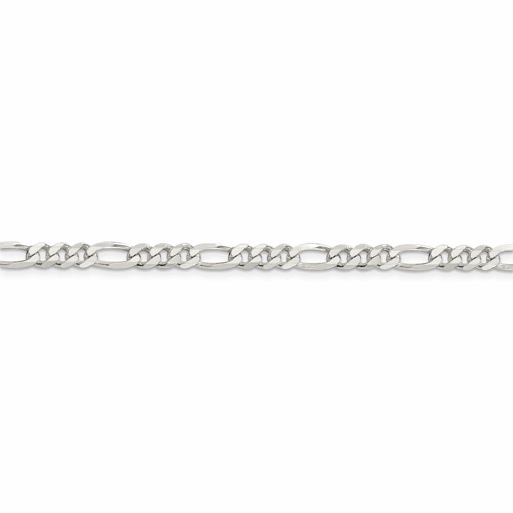 Lovely Rita's Bracelets Silver Polished 4.25-mm Solid Figaro Chain