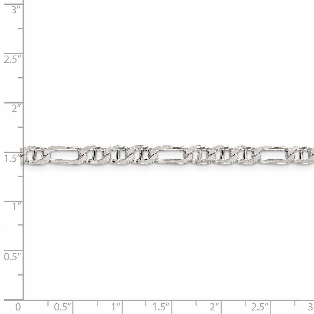 Lovely Rita's Bracelets Silver Polished 4.50-mm Figaro Anchor Chain