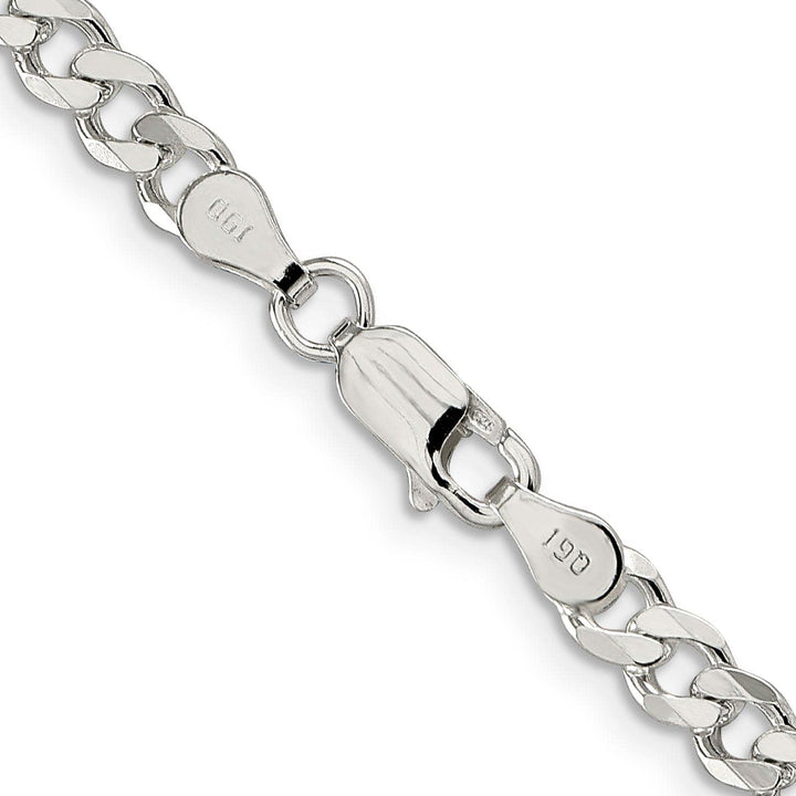 Lovely Rita's Bracelets Silver Polished 4.50-mm Solid Curb Link Chain