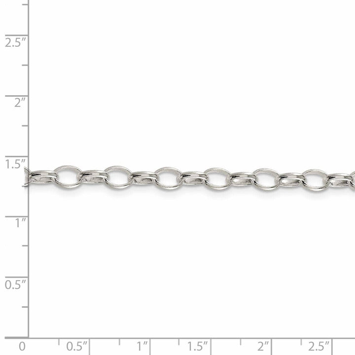 Lovely Rita's Bracelets Silver Polished 5.00- mm Fancy Rolo Chain