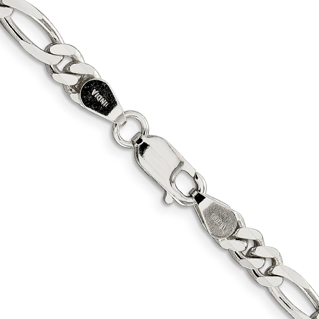Lovely Rita's Bracelets Silver Polished 5.25-mm Solid Figaro Chain