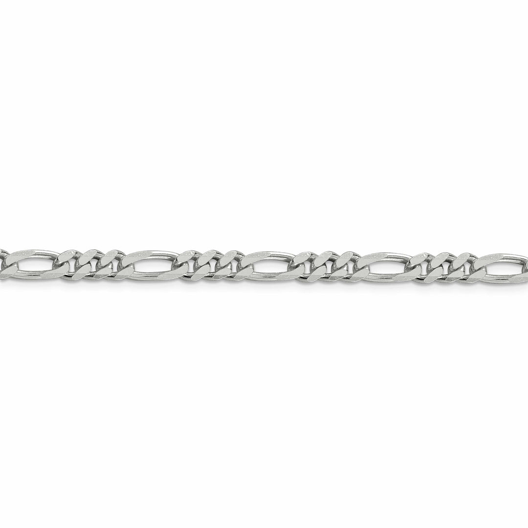 Lovely Rita's Bracelets Silver Polished 5.25-mm Solid Figaro Chain