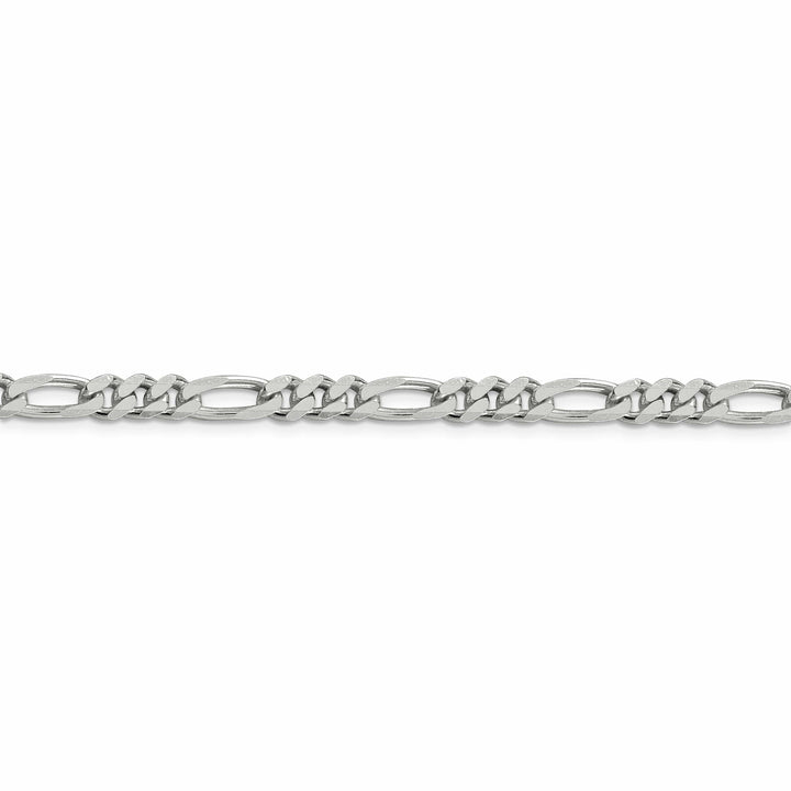 Lovely Rita's Bracelets Silver Polished 5.25-mm Solid Figaro Chain