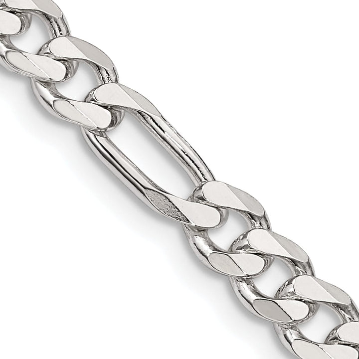 Lovely Rita's Bracelets Silver Polished 5.25-mm Solid Figaro Chain