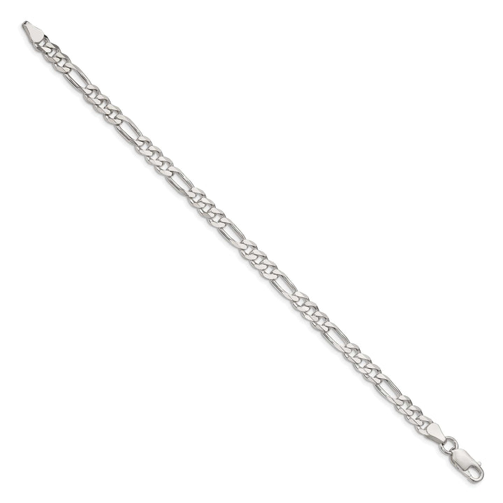 Lovely Rita's Bracelets Silver Polished 5.25-mm Solid Figaro Chain