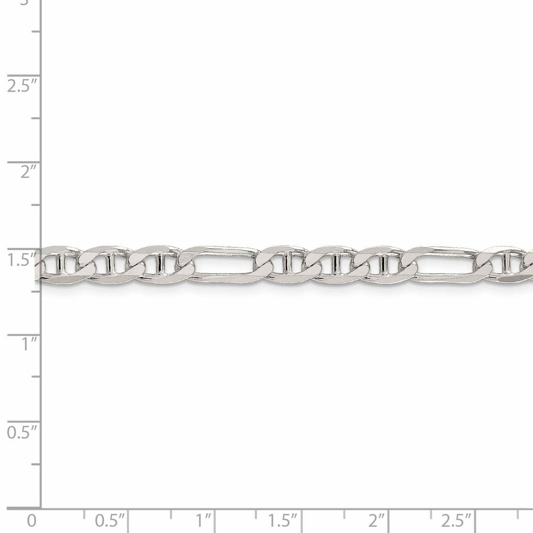 Lovely Rita's Bracelets Silver Polished 5.50-mm Figaro Anchor Chain