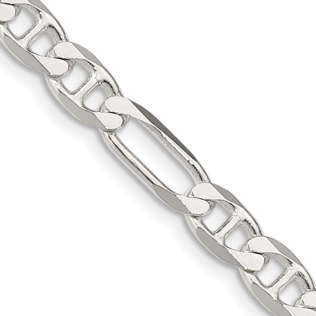 Lovely Rita's Bracelets Silver Polished 5.50-mm Figaro Anchor Chain