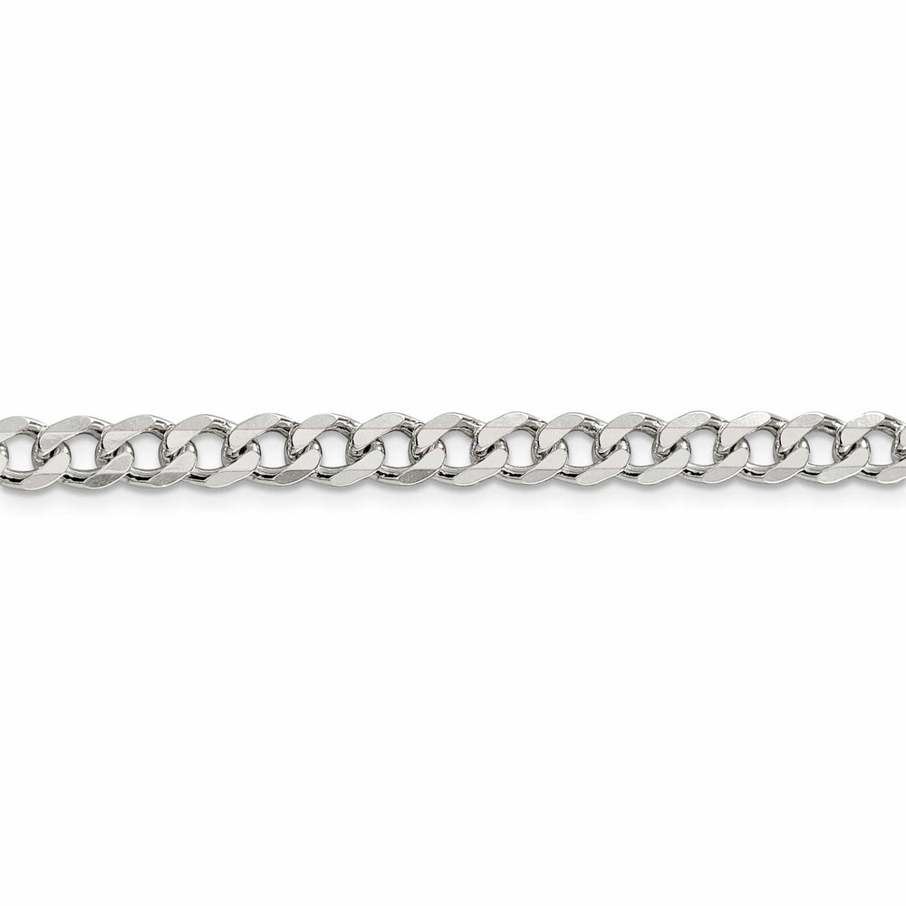 Lovely Rita's Bracelets Silver Polished 6.00-mm Solid Curb Link Chain
