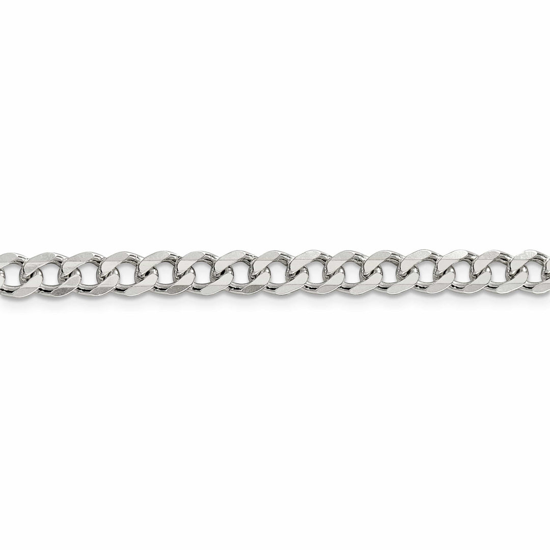 Lovely Rita's Bracelets Silver Polished 6.00-mm Solid Curb Link Chain