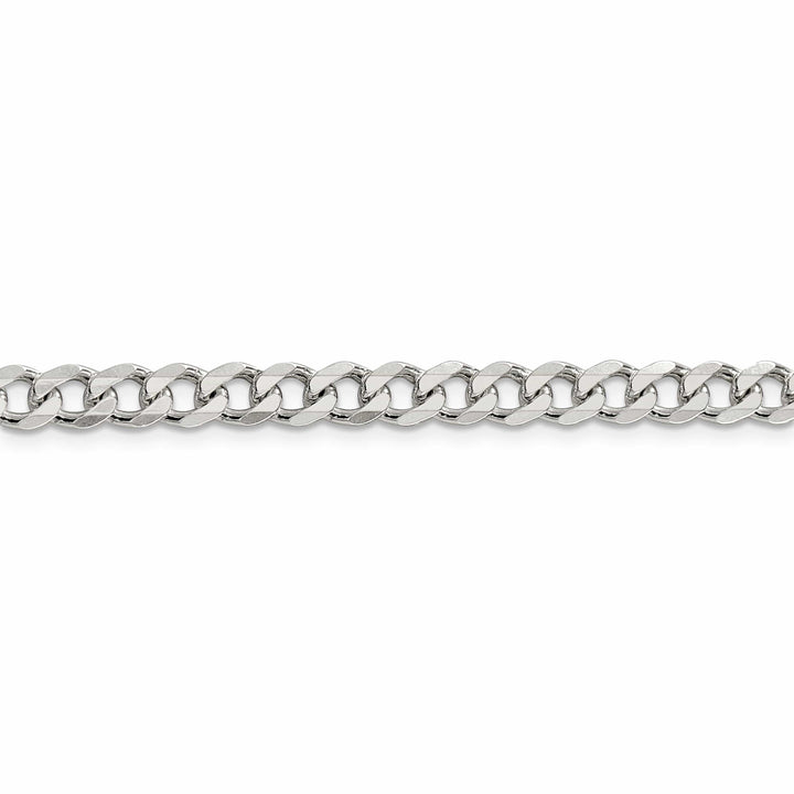 Lovely Rita's Bracelets Silver Polished 6.00-mm Solid Curb Link Chain