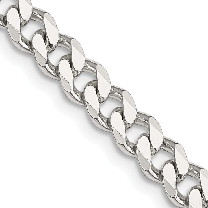 Lovely Rita's Bracelets Silver Polished 6.00-mm Solid Curb Link Chain