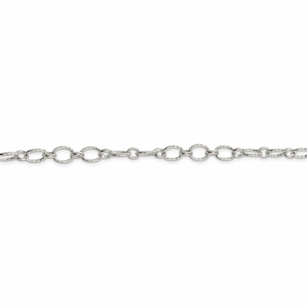Lovely Rita's Bracelets Silver Polished 6.10-mm Fancy Rolo Chain