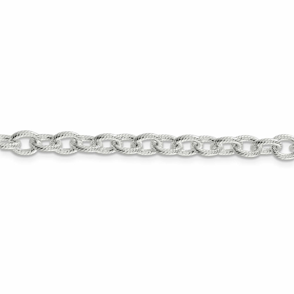 Lovely Rita's Bracelets Silver Polished 6.25-mm Fancy Rolo Chain