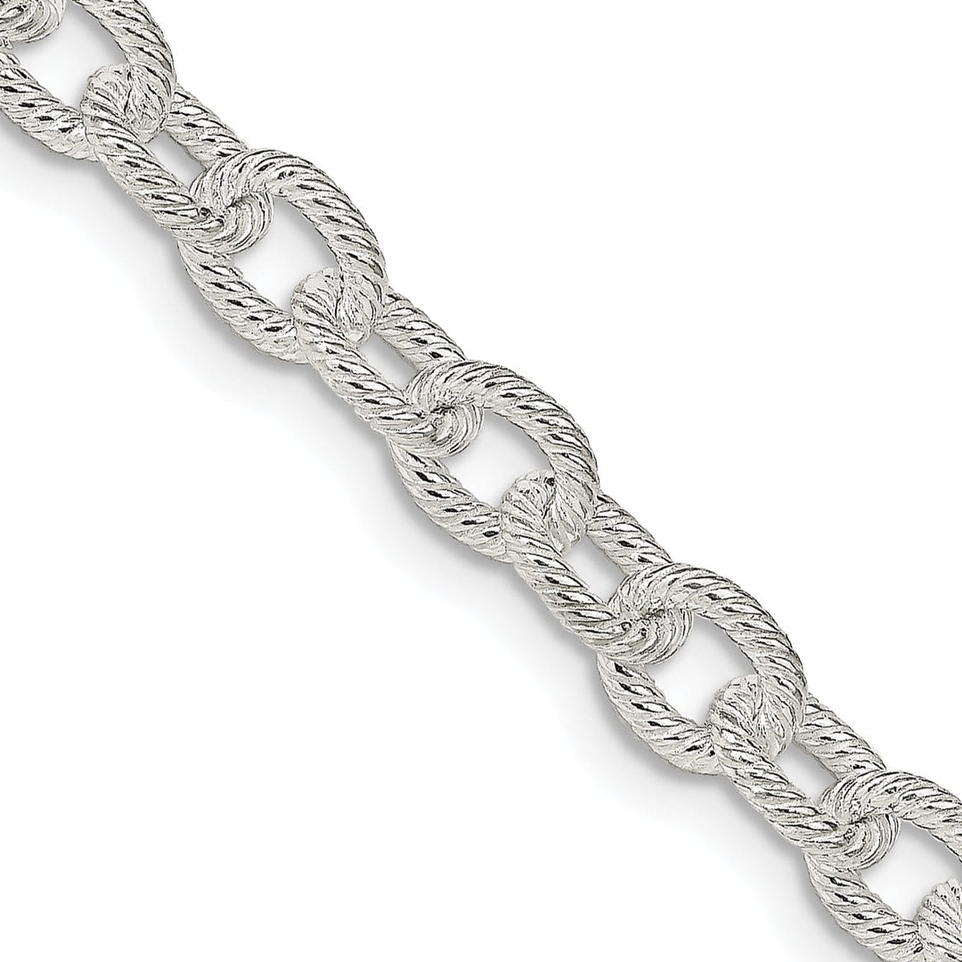 Lovely Rita's Bracelets Silver Polished 6.25-mm Fancy Rolo Chain