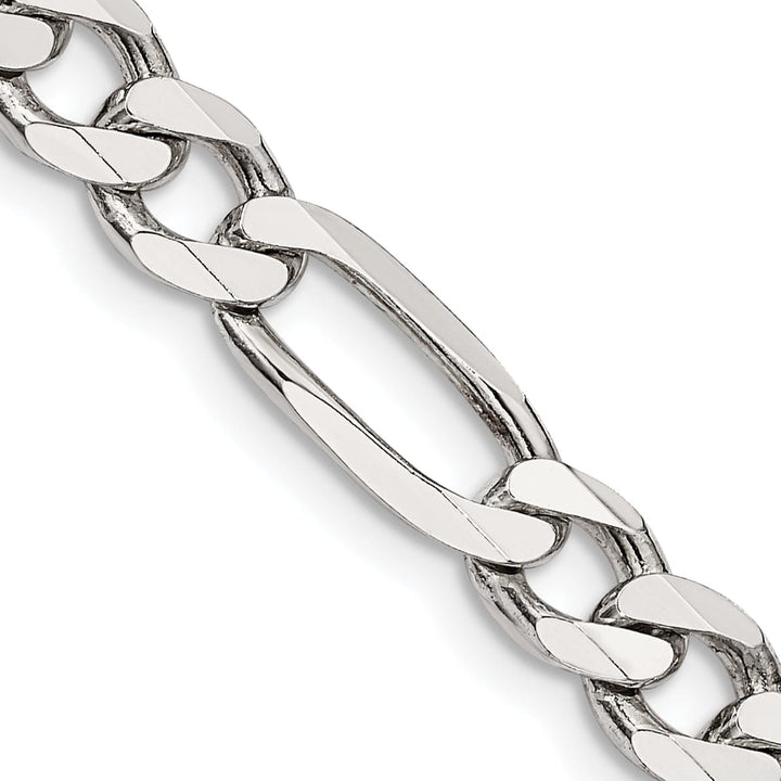 Lovely Rita's Bracelets Silver Polished 6.25-mm Solid Figaro Chain
