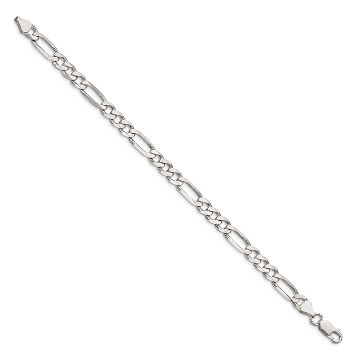 Lovely Rita's Bracelets Silver Polished 6.25-mm Solid Figaro Chain