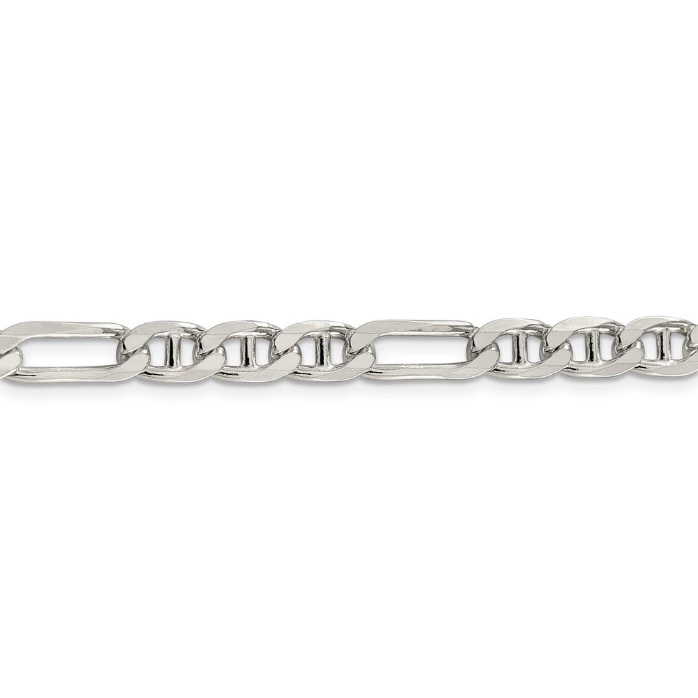 Lovely Rita's Bracelets Silver Polished 6.50-mm Figaro Anchor Chain