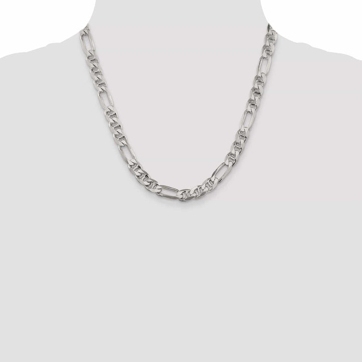 Lovely Rita's Bracelets Silver Polished 7.75-mm Figaro Anchor Chain