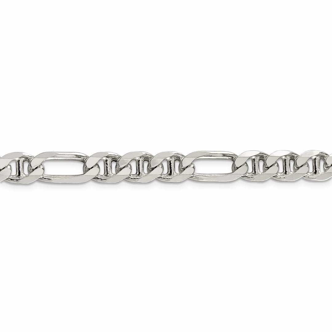 Lovely Rita's Bracelets Silver Polished 7.75-mm Figaro Anchor Chain