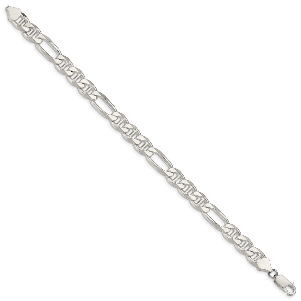 Lovely Rita's Bracelets Silver Polished 7.75-mm Figaro Anchor Chain