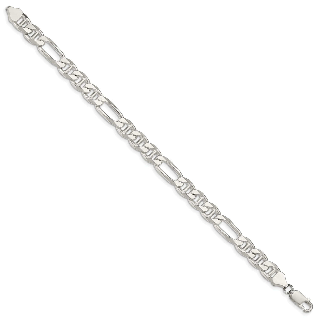 Lovely Rita's Bracelets Silver Polished 7.75-mm Figaro Anchor Chain