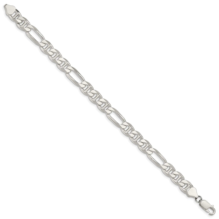 Lovely Rita's Bracelets Silver Polished 7.75-mm Figaro Anchor Chain