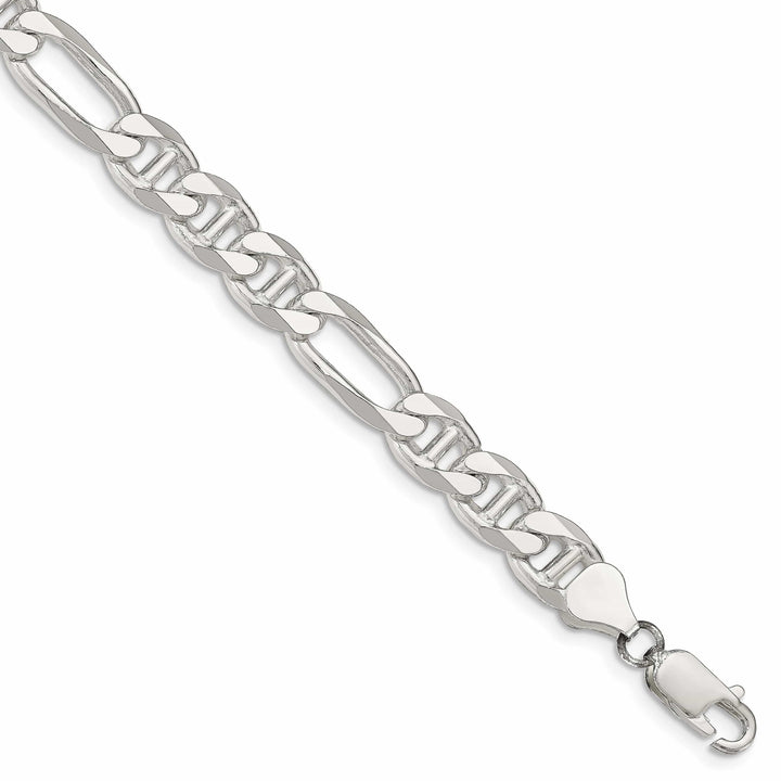 Lovely Rita's Bracelets Silver Polished 7.75-mm Figaro Anchor Chain