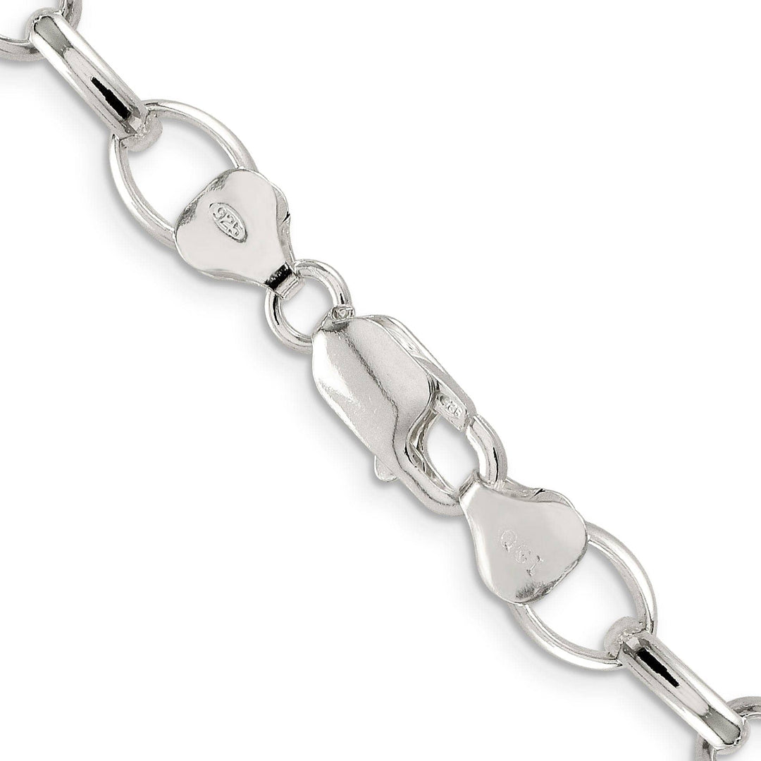 Lovely Rita's Bracelets Silver Polished 8.00-mm Fancy Rolo Chain
