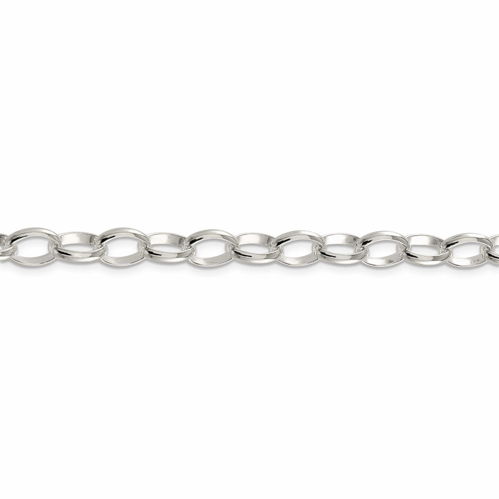 Lovely Rita's Bracelets Silver Polished 8.00-mm Fancy Rolo Chain