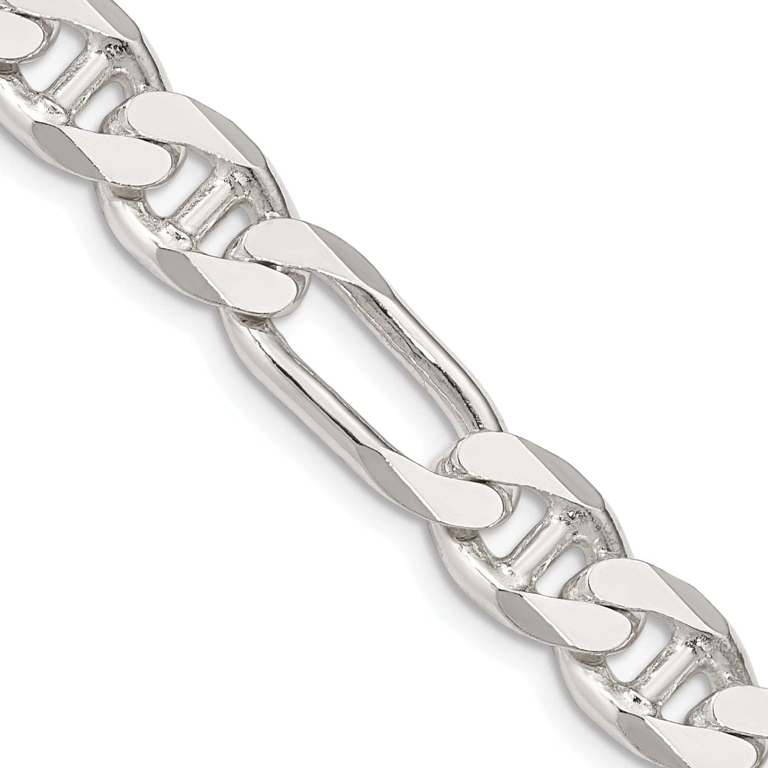 Lovely Rita's Bracelets Silver Polished 8.75-mm Figaro Anchor Chain