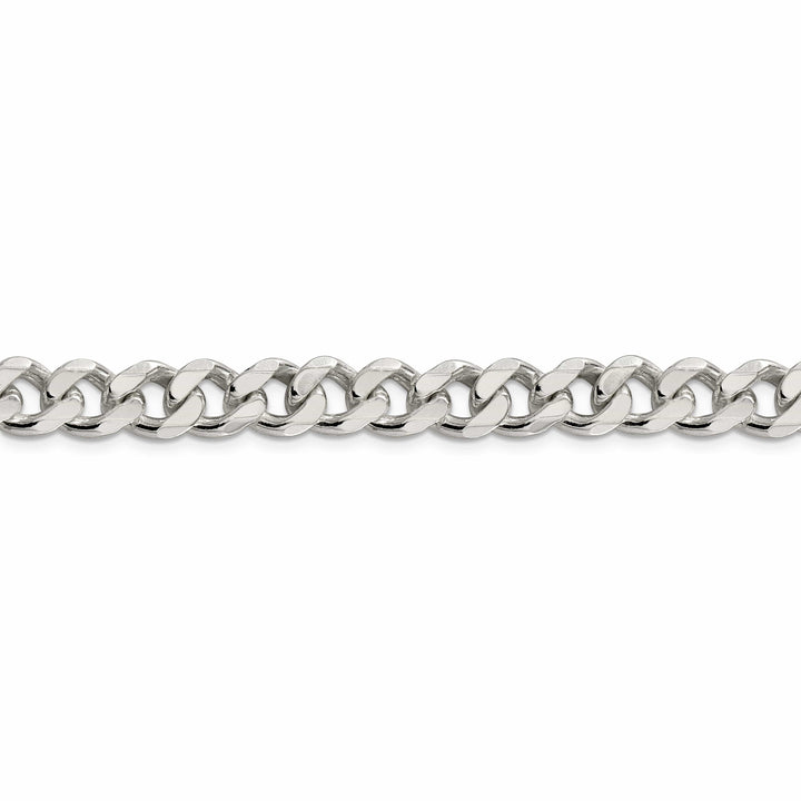 Lovely Rita's Bracelets Silver Polished 9.00-mm Solid Curb Link Chain