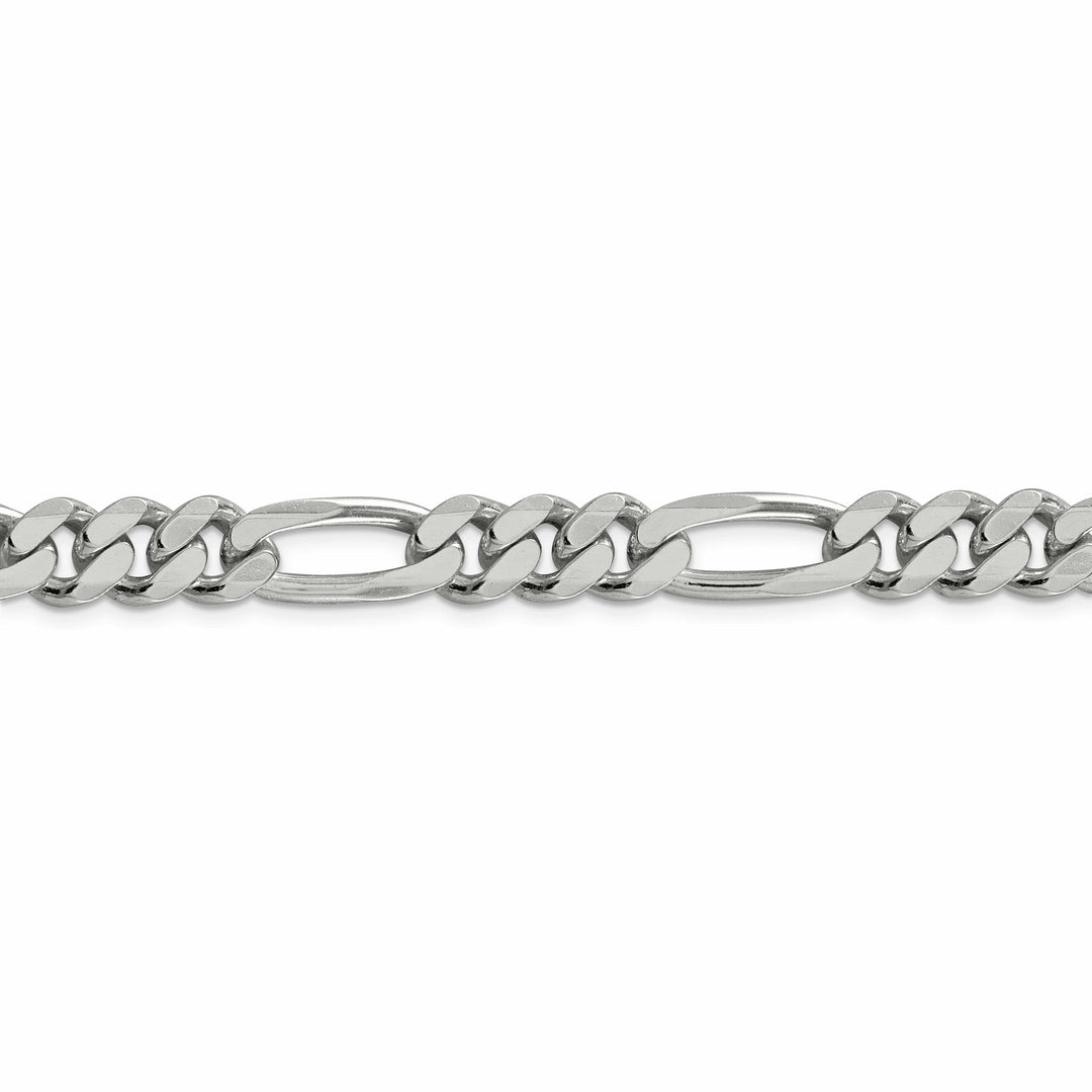 Lovely Rita's Bracelets Silver Polished 9.00-mm Solid Figaro Chain