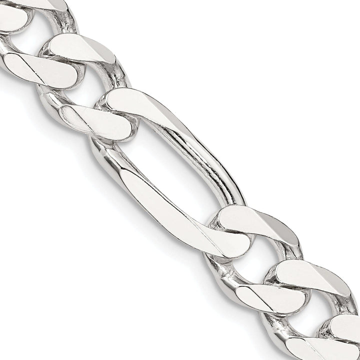 Lovely Rita's Bracelets Silver Polished 9.00-mm Solid Figaro Chain