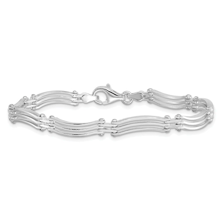 Lovely Rita's Bracelets Silver Polished C.Z Brilliant Embers Bracelet