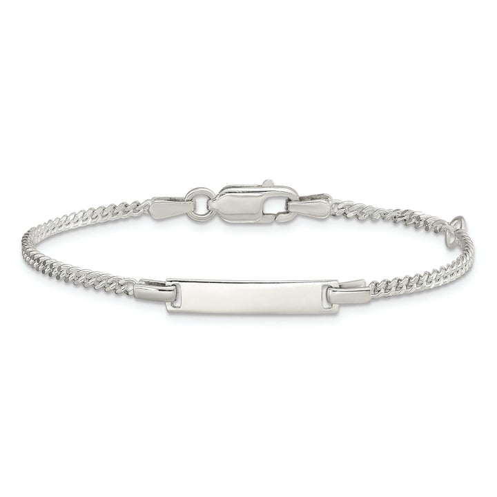 Lovely Rita's Bracelets Silver Polished Childrens ID Curb Link Bracelet