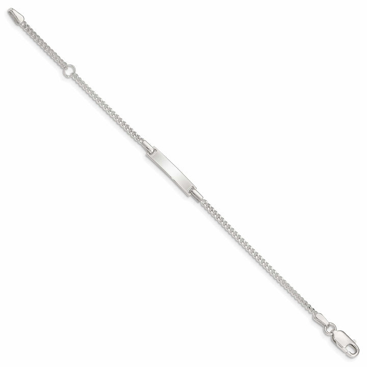 Lovely Rita's Bracelets Silver Polished Childrens ID Curb Link Bracelet