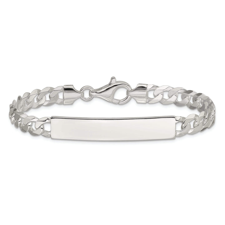 Lovely Rita's Bracelets Silver Polished Curb Link ID 7.50 inch Bracelet