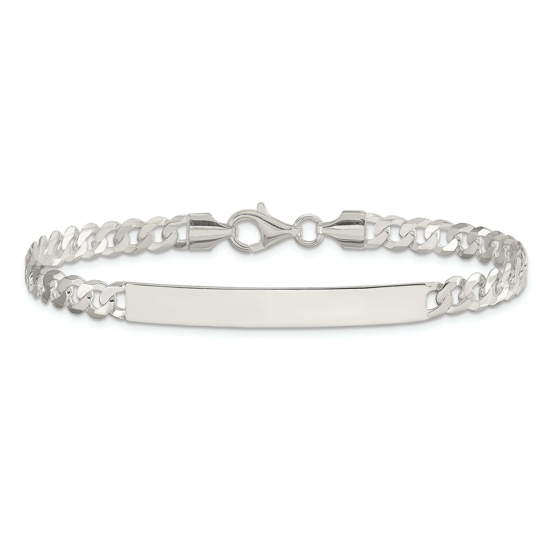 Lovely Rita's Bracelets Silver Polished Curb Link ID 7.50 inch Bracelet