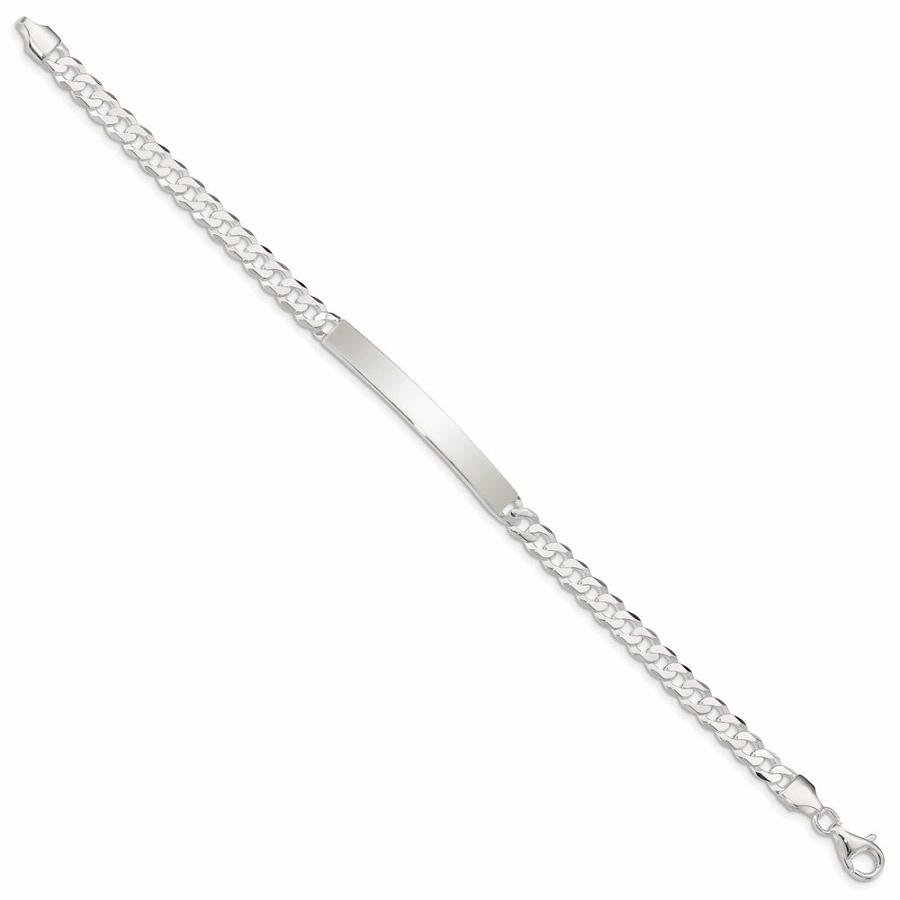 Lovely Rita's Bracelets Silver Polished Curb Link ID 7.50 inch Bracelet