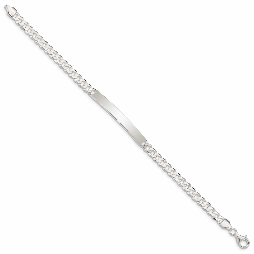 Lovely Rita's Bracelets Silver Polished Curb Link ID 7.50 inch Bracelet