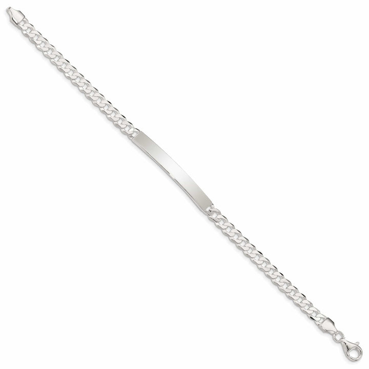 Lovely Rita's Bracelets Silver Polished Curb Link ID 7.50 inch Bracelet