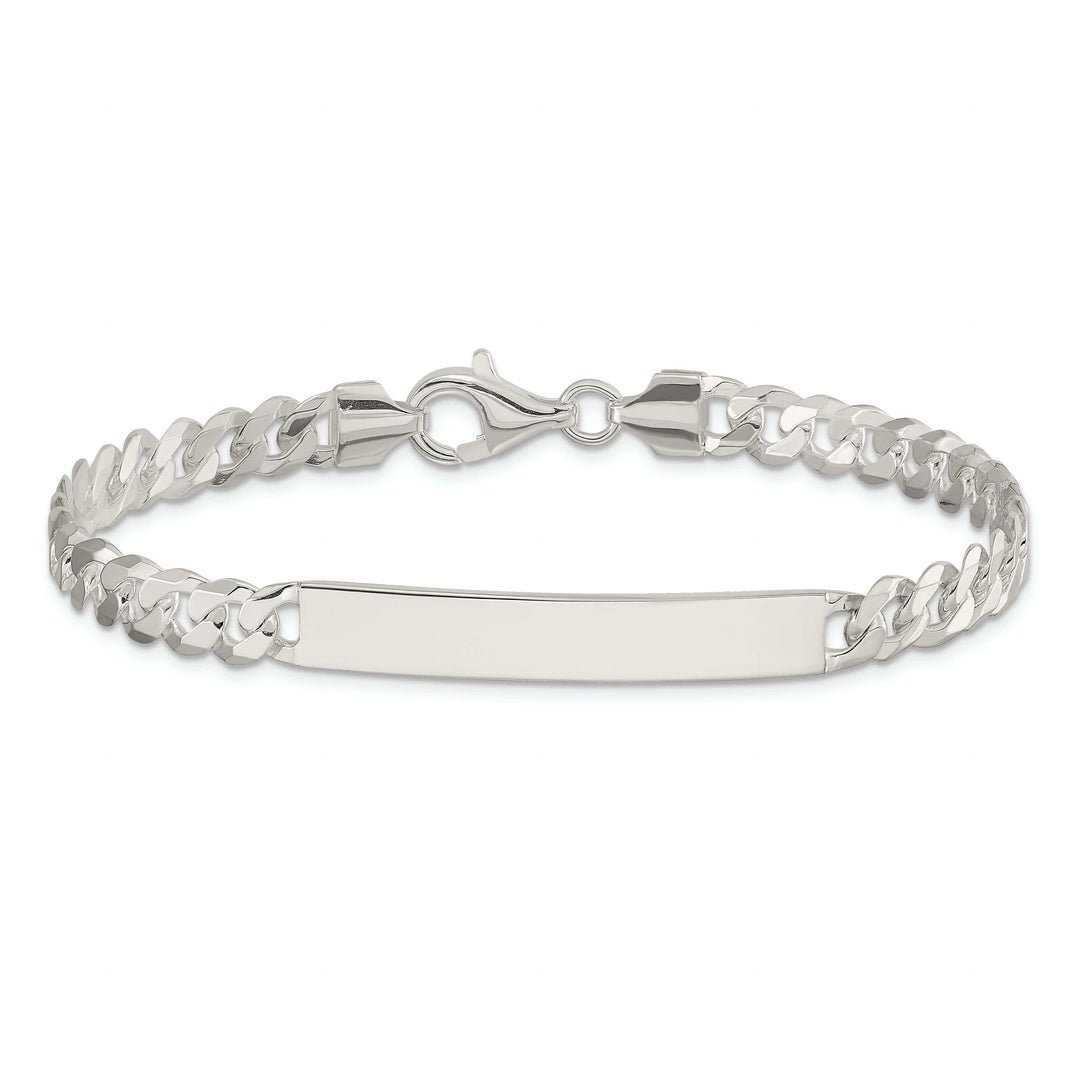 Lovely Rita's Bracelets Silver Polished Curb Link ID 7.50 inch Bracelet