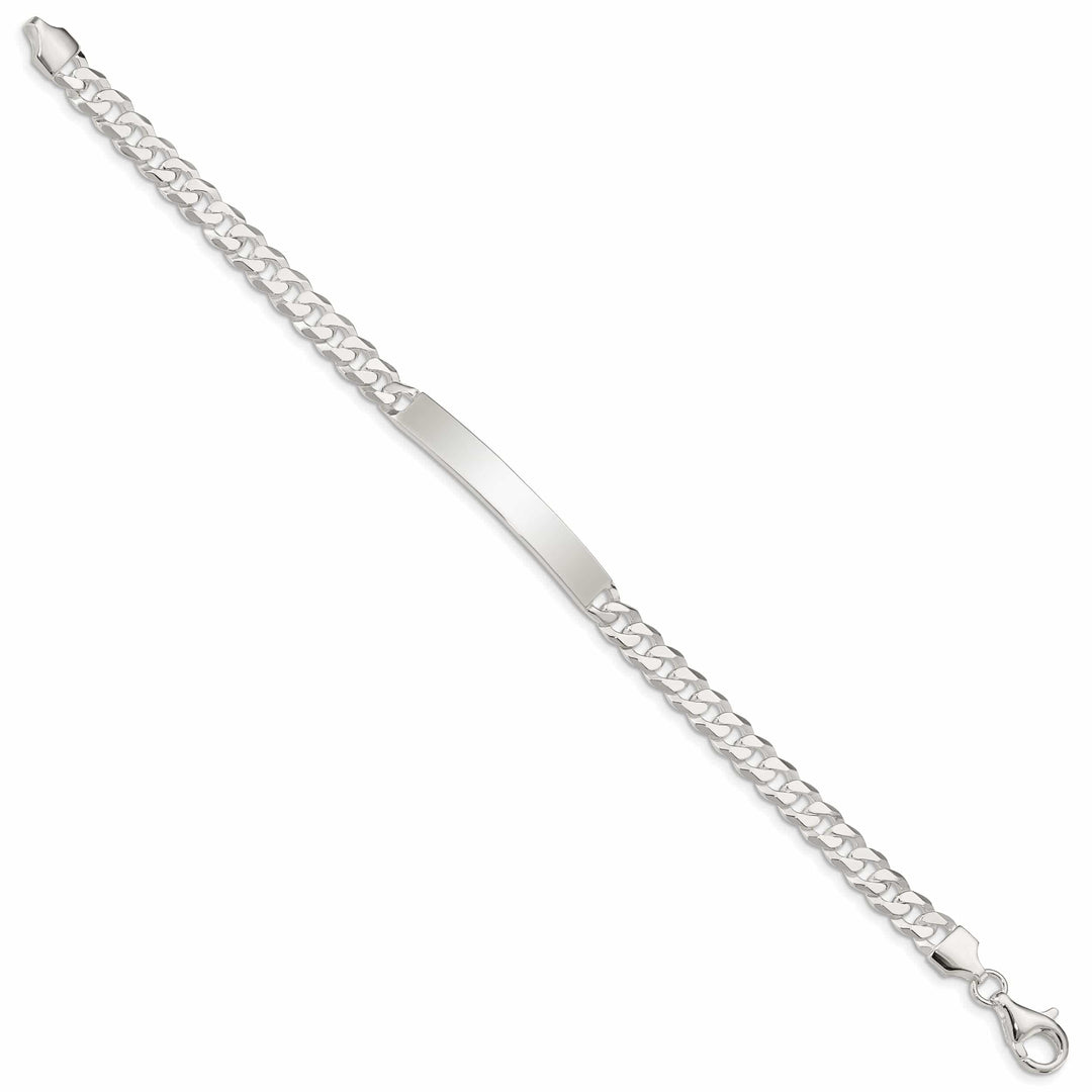 Lovely Rita's Bracelets Silver Polished Curb Link ID 7.50 inch Bracelet