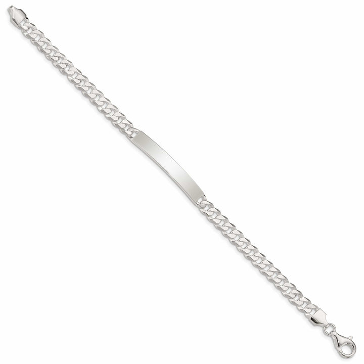 Lovely Rita's Bracelets Silver Polished Curb Link ID 7.50 inch Bracelet