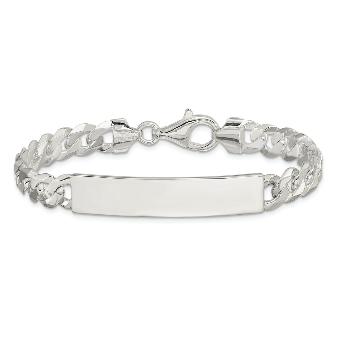 Lovely Rita's Bracelets Silver Polished Curb Link ID 7.50 inch Bracelet
