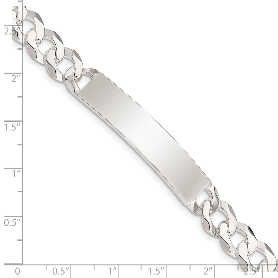 Lovely Rita's Bracelets Silver Polished Curb Link ID 7.50 inch Bracelet