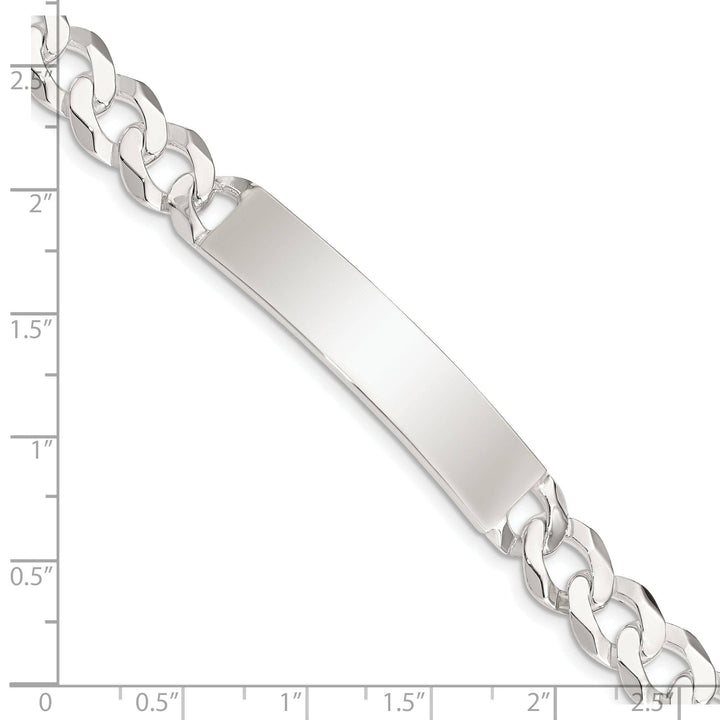 Lovely Rita's Bracelets Silver Polished Curb Link ID 7.50 inch Bracelet