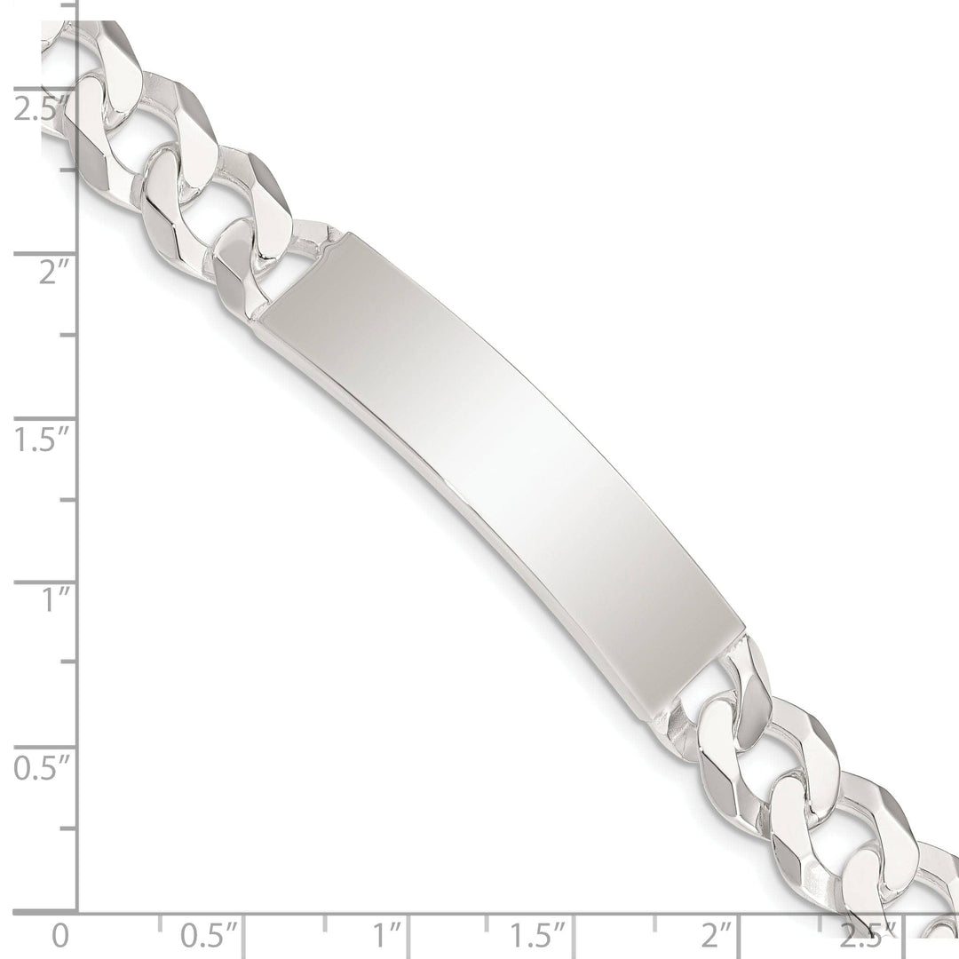 Lovely Rita's Bracelets Silver Polished Curb Link ID 7.50 inch Bracelet